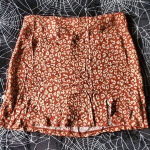 KENDALL & KYLIE LEOPARD PRINT MINI SKIRT